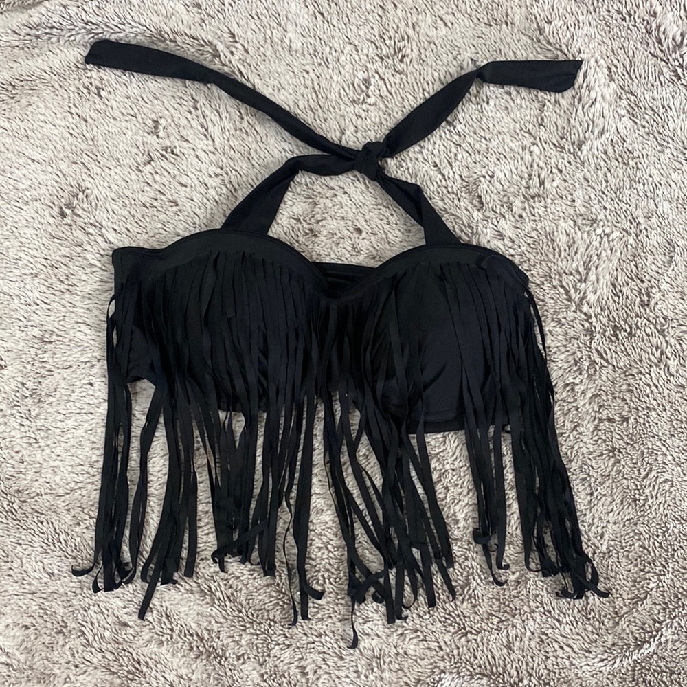 Fringe Bikini Top w/ Underwire